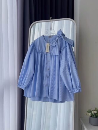 شومیز چین دار پاپیونی/ کد ۴۰۸